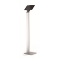 DURABLE Tablet Floor Stand 47.5 Inches Tall (for Tablets 7-13 Inches, 360 Degree Rotation with Anti-Theft Device) Silver