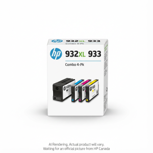 HP 933 CMY/932XL Blk Ink Crtg Combo 4-Pk