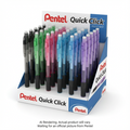 Quick Click Retractable Mechanical Pencil (0.7mm) Assorted Open Stock Display, 60PCS