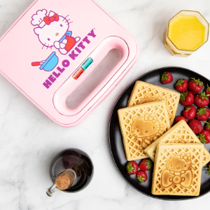Hello Kitty Double Square Waffle Maker – Makes Two Iconic Sanrio Waffles at Once