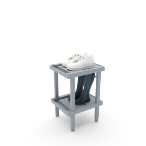 (CUSMA form attached) Rakabot LOCKER 2 tier locker water and mud collecting shoe and boot rack. Stores 2 pairs. Stackabl