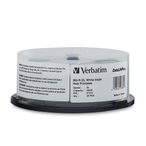 Verbatim BDR DL 50G 8X WL DL+ WHT IJ HUB 25SP