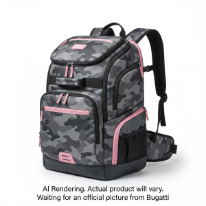 K&B Sport Junior Copper Backpack - Greycamo/Pnk