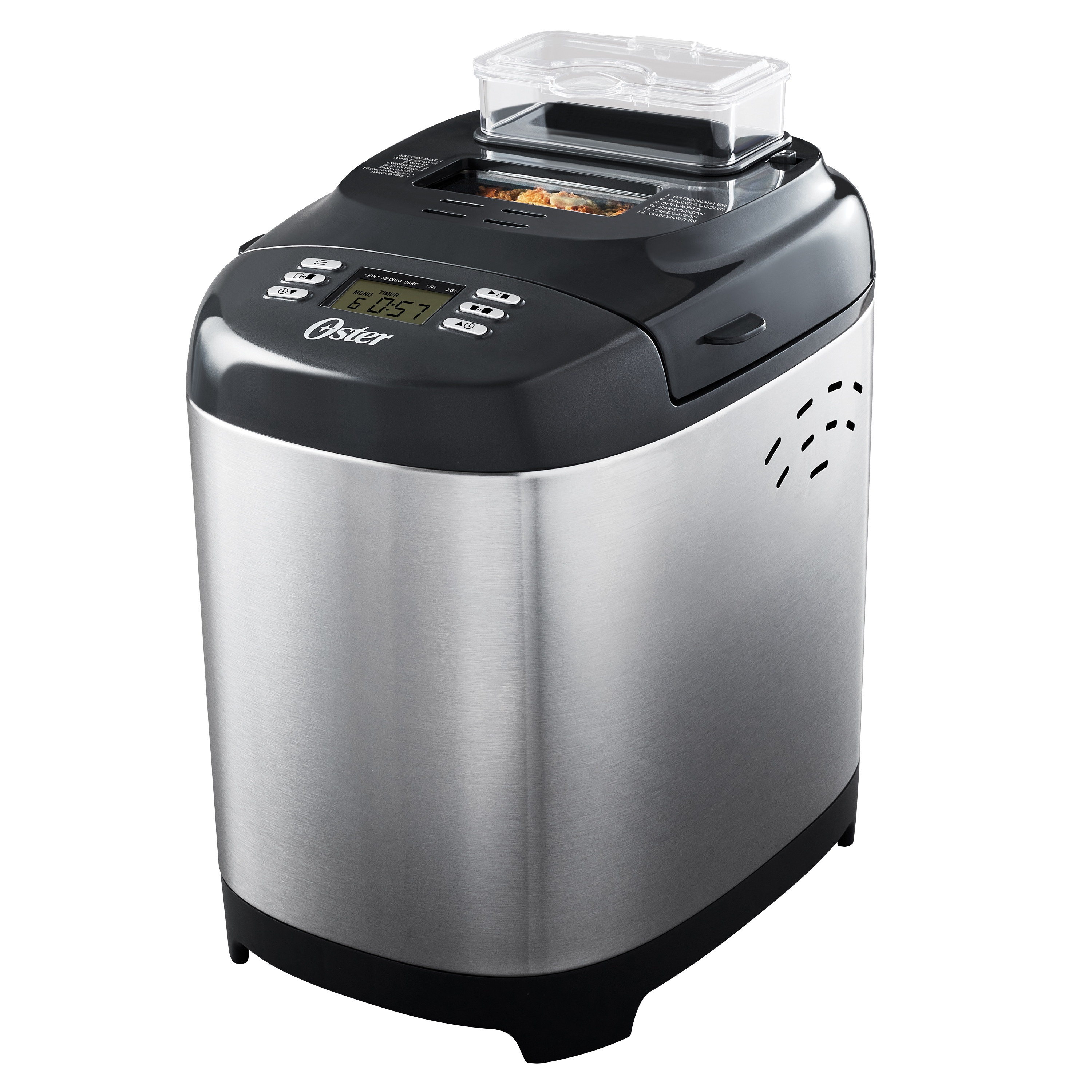 Oster 2142729 ExpressBake Bread Maker – 2.0 lb. Capacity with 12 Pre-programmed Cycles