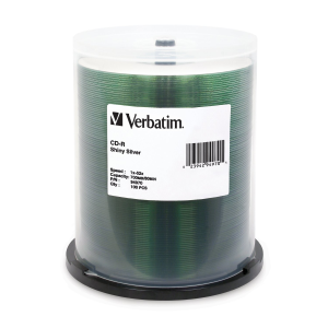 Verbatim CDR 80 52X SHINY SILV VBT 100PK SP PCYAN