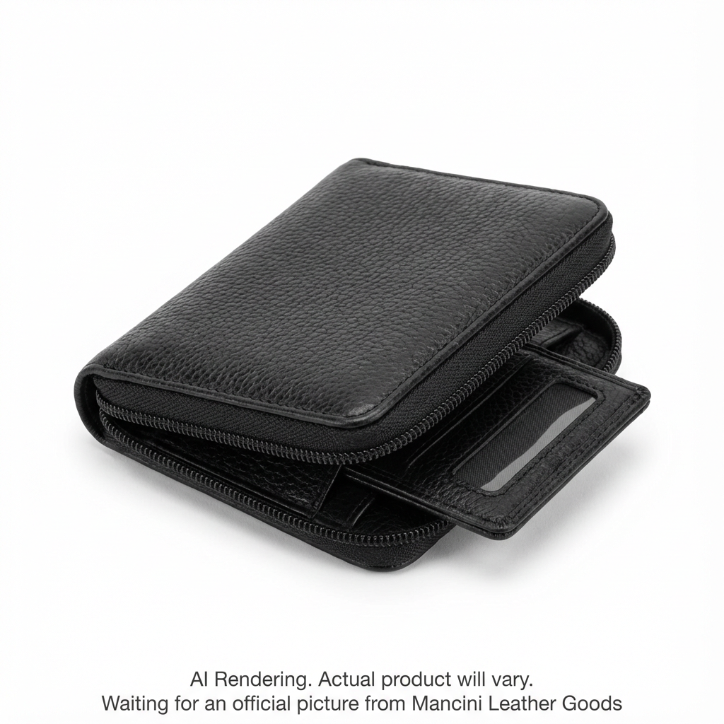 Mancini zippered billfold