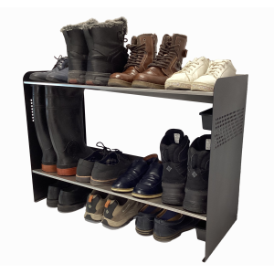 (CUSMA form attached) Rakabot Signature 2 tier chic and classy water and mud collecting shoe and boot rack that stores 7