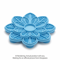 Sky Blue Flower Enrichment Snuffle Mat