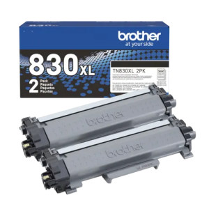 Brother TN830XL2PK Genuine 2PK High-Yield Black Toner Cartridge Multipack