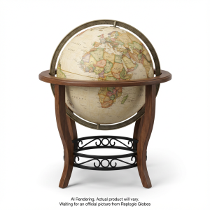 Garrison 16"/40.5 Cm Antique Raised Relief Floor National Geographic Collection (English) - Ships in 2 boxes