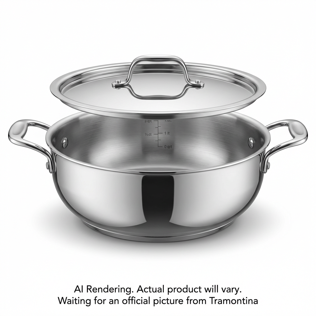 Tramontina Kadai With Lid - 4 Quart
