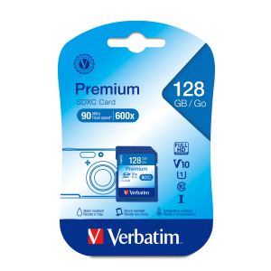 Verbatim 128GB Premium SDXC UHS-I V10 Cls 10 Card