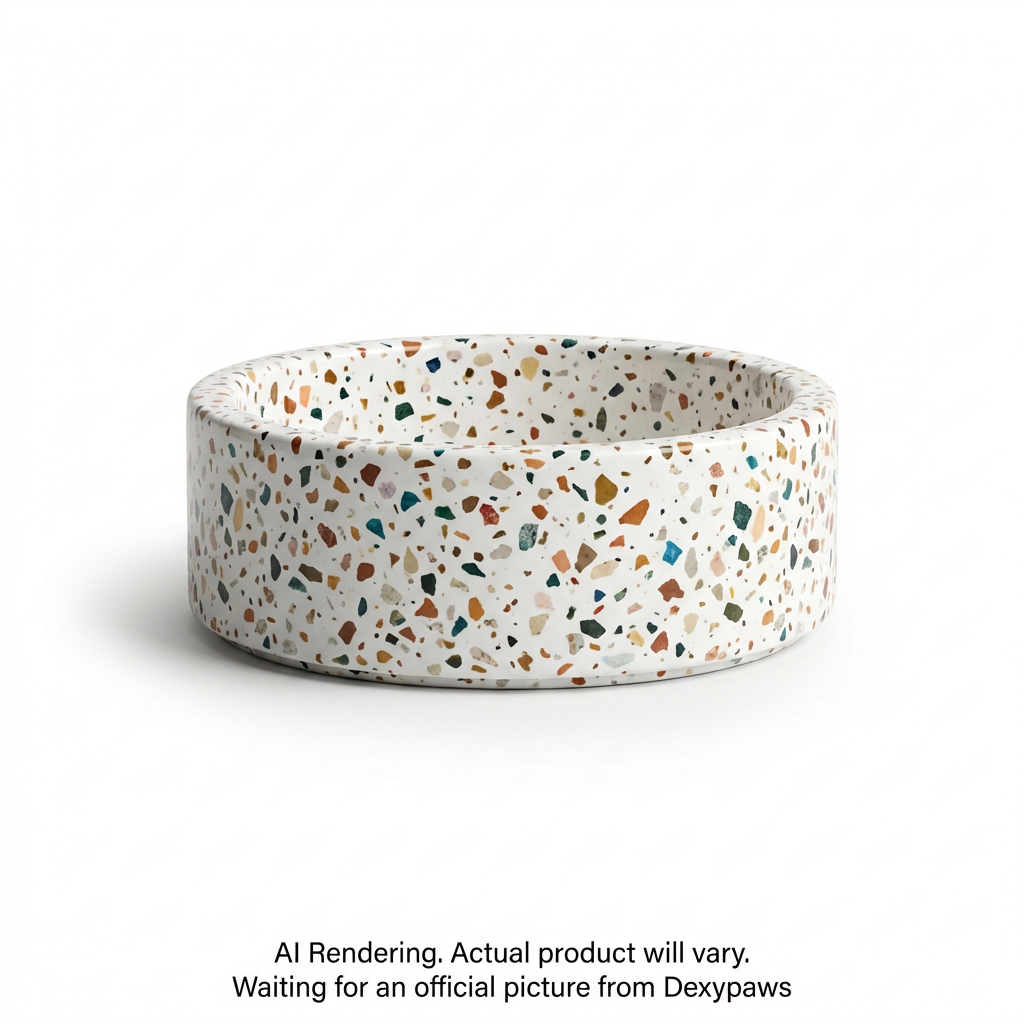 Terrazzo Dog Bowl - 8 inches