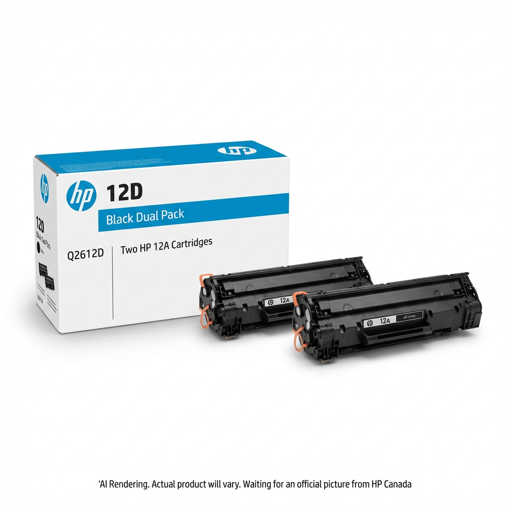 HP 12D Blk Dual Pk LJ Toner Cartridge