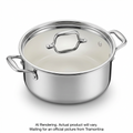 Tramontina 5Qt Cov Casserole-Ss Tpc-Cer-Nat-Ark