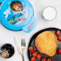 Bob Ross "Happy Little Waffles" Toaster & Waffle Maker – Non-Stick Artist Series Appliance
