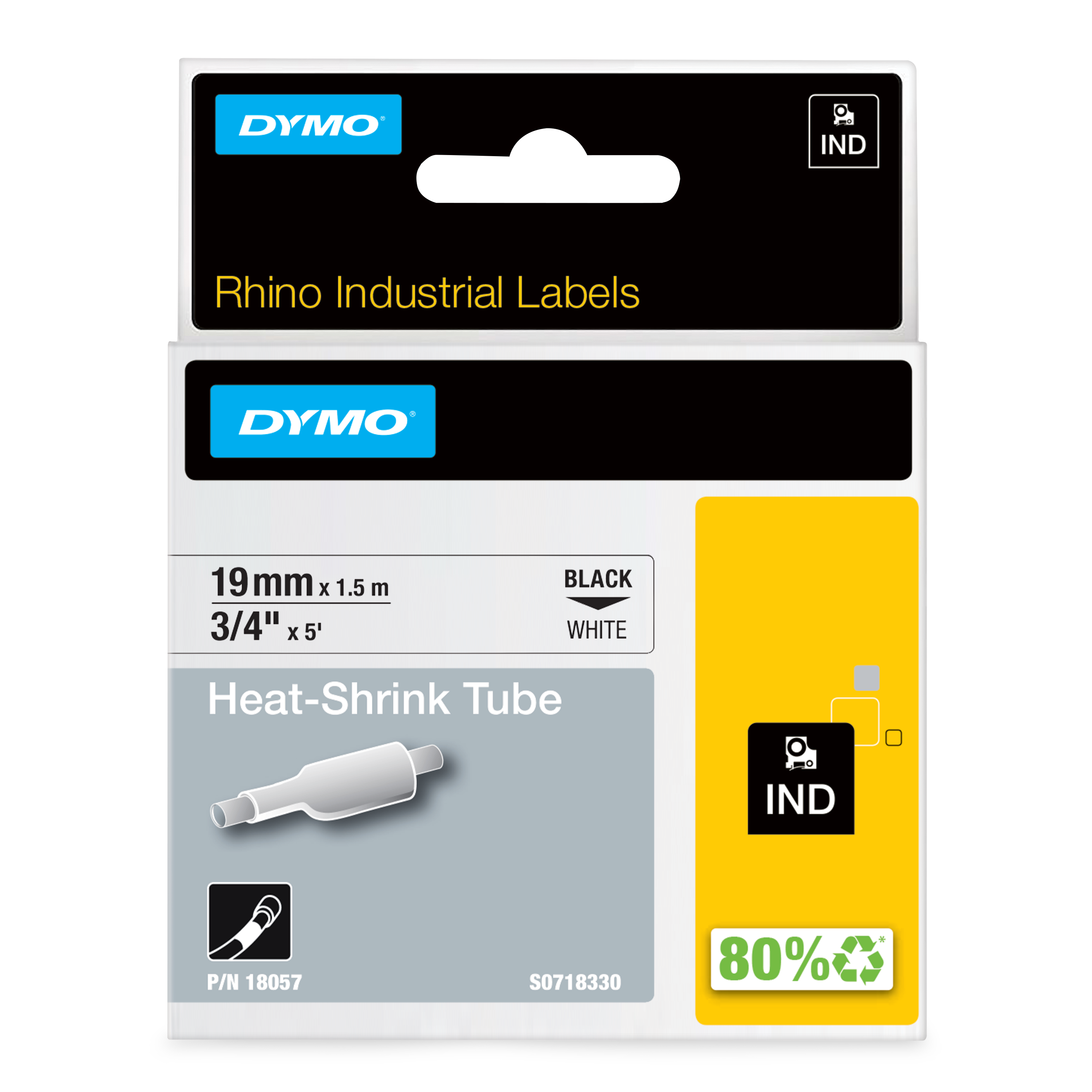 Rhino 3/4" White Heat Shrink Tubes- 19Mm