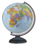 Traveler 12"/30cm Diameter Blue Ocean Desk Globe (French)