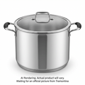 Tramontina 22 Qt Covered Stock Pot - Stainless Stee