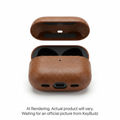 Artisan Series Leather Case AirPods 4th Gen Natural Brown
