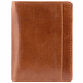 Men’s Unique Vertical Wing Wallet Cognac