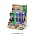 .E-Sharp Mechanical Pencil (0.5mm), (0.7mm) Open 6DZ Stock Display, French