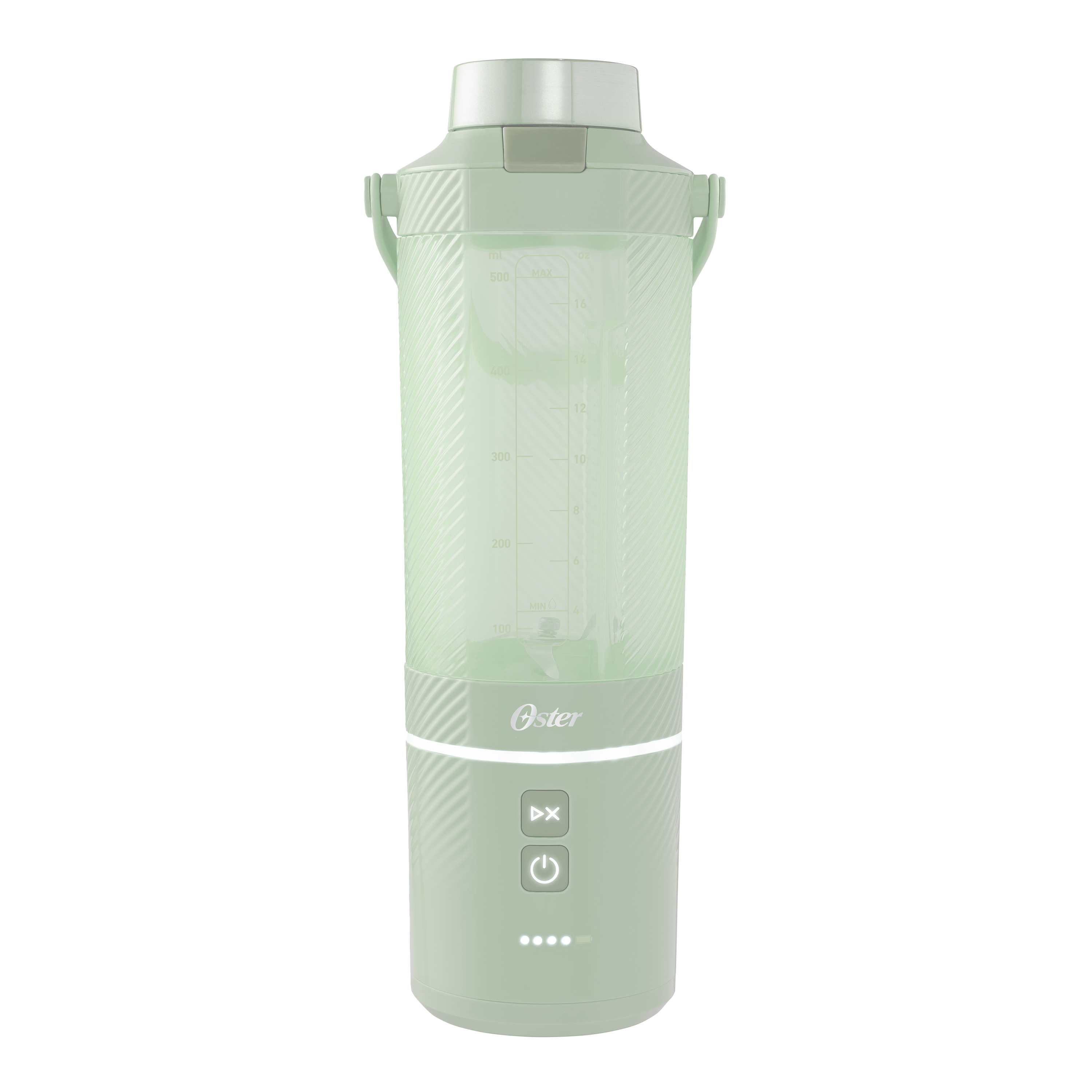 Oster 2227609 GoMAX Portable Blender in Matcha Green – USB-C Rechargeable 20 oz Personal Blender with Anti-Jam Tech