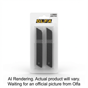 OLFA 25mm HBB/CP40 Black Snap Blades, 40pk
