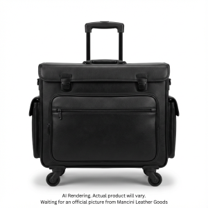 Mancini Leather Wheeled Catalog Case