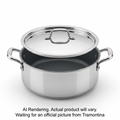 Tramontina 3.25Qt Cov Casserole-Ss Tpc-Cer-Nat-Ark