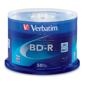 Verbatim BDR 25G 16X VRB WHT HUB HC 50PK SP