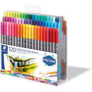 STAEDTLER Double-ended fibre-tip pens pk/120     
