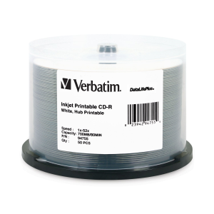 Verbatim CDR 80 52X DL+ WHT IJ HUB 50PK SP