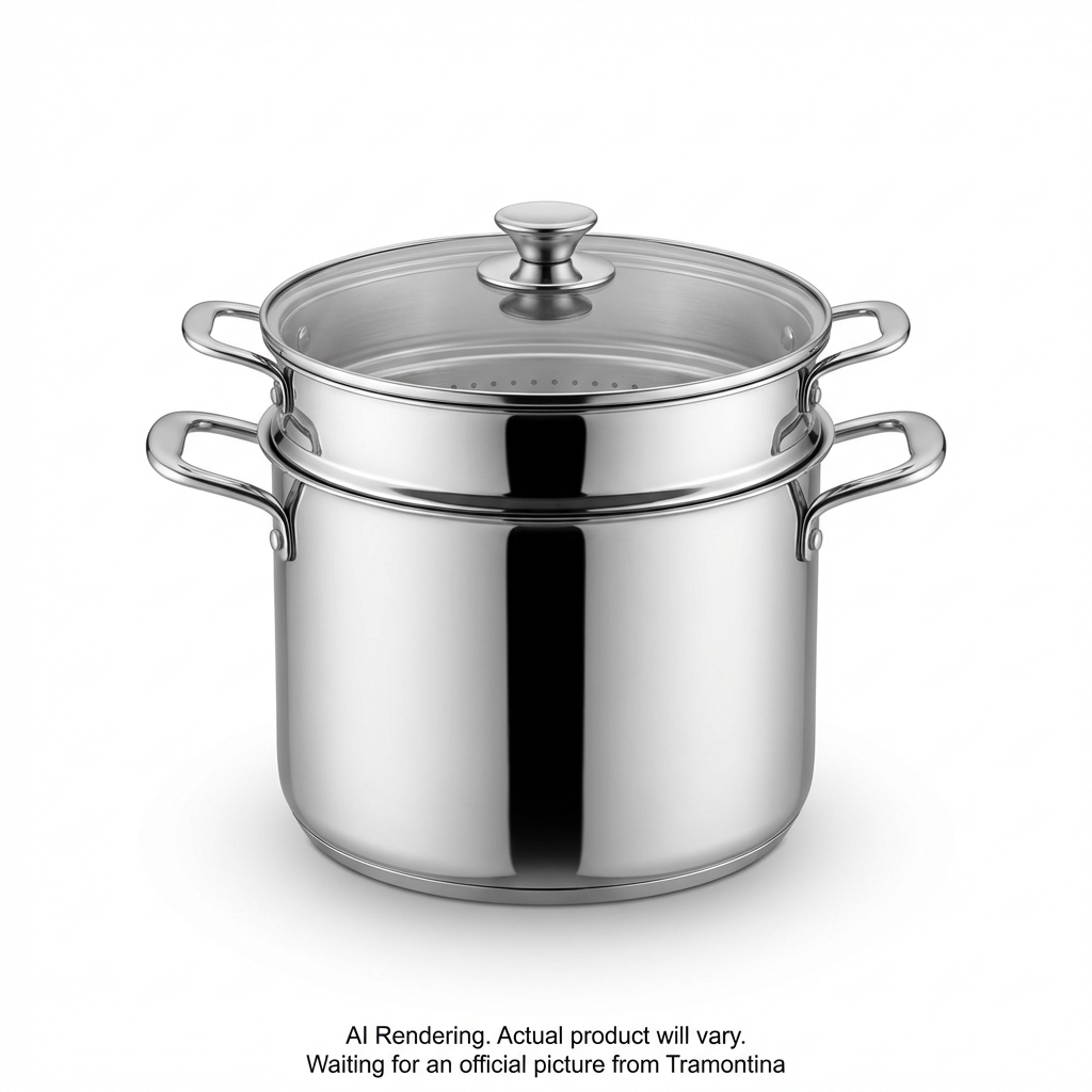 Tramontina Gourmet 3 Pc Tri-Ply Base 6 Qt Pasta Cooker