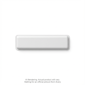 Avery Hand Apply Plain 58 Khz AM Labels, 44.6 mm x 10.15 mm, 108 labels/sheet, 5000 labels/pkg