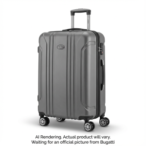 Bugatti Hamburg HLG7328BU Hardside Luggage – 28" Lightweight Polycarbonate Grey
