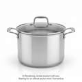 Tramontina 8 Qt Cov Stock Pot-Allegra-Ss-Nal