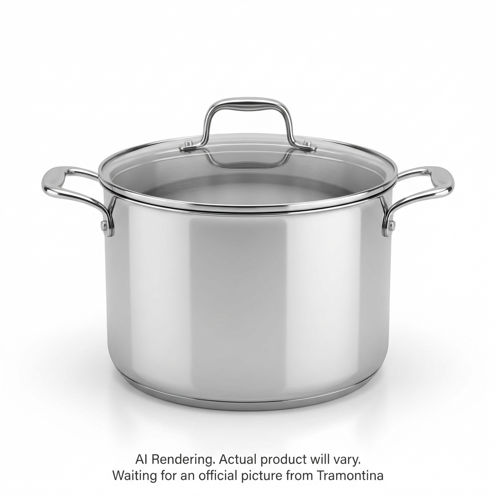 Tramontina 8 Qt Cov Stock Pot-Allegra-Ss-Nal