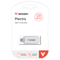 Verbatim Plectra USB-C Flash Drive White 128GB