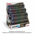 Pentel EnerGel Dark Colours 0.7mm Assorted Ink 4DZ Display
