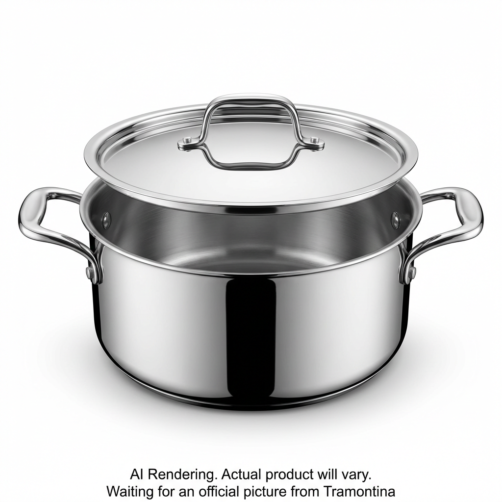 Tramontina Signature 5 Quart Tri-Ply Clad Stainless Steel Covered Dutch Oven