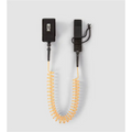 K&B Sport Coiled Paddle Foot Leash - Orange