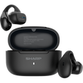 Sharp HP-TW45-BK Earclip Open-Ear True Wireless Earbuds – Secure Fit, IPX4 Water Resistant
