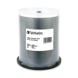 Verbatim CDR 80/700 52X VBTM WHT IJ HUB 100PK SP