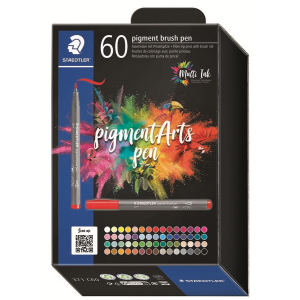 Pigment Brush Pen 60Pcs