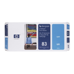 HP 83 UV Cyan Printhead and Cleaner