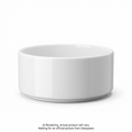 White Ceramic Dog Bowl- 8 inches