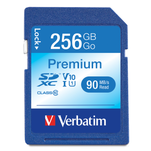 Verbatim 256GB Premium SDXC UHS-I V10 Cls 10 Card