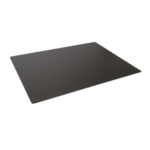 DURABLE Contoured Edge Black Desk Pad 26" x 19" - Non-slip, Glare-free Desk Mat Surface for an Organized and Protected W
