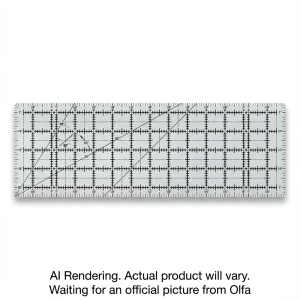 OLFA QR-6x24 6" x 24" Frosted Acrylic Ruler